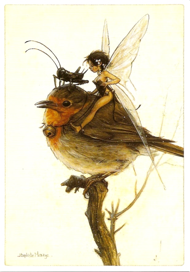 La Fee et le rouge-gorge sur la branche de Jean-Baptiste Monge